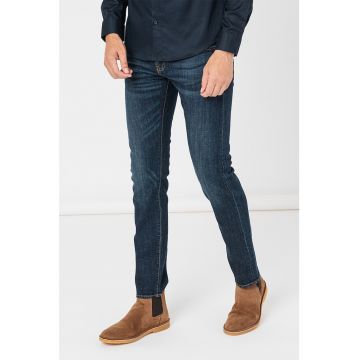 Blugi slim fit cu talie joasa