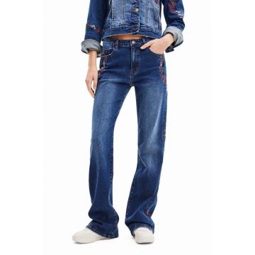 Desigual jeansi femei medium waist
