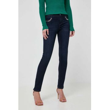 Morgan jeansi femei, culoarea albastru marin