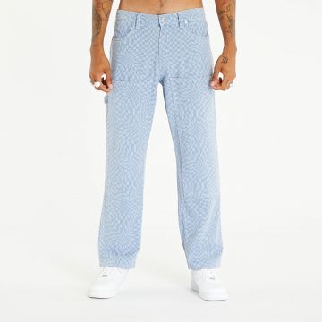 PLEASURES Washy Double Knee Work Pants Blue