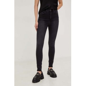 Answear Lab jeansi X limited collection NO SHAME femei, culoarea negru