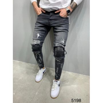 Blugi bărbați skinny fit Street style 2020 - BG450