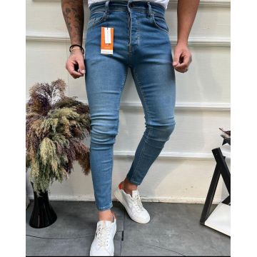 Blugi barbati conici albastri 10572 G1-1.2