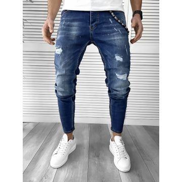 Blugi barbati conici albastri 1530 F3-4.1