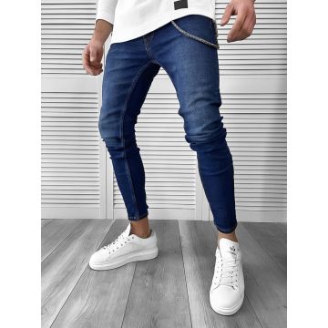 Blugi barbati conici albastri 1635 H9-5