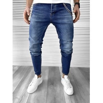 Blugi barbati conici albastri 1660 O2-2.3
