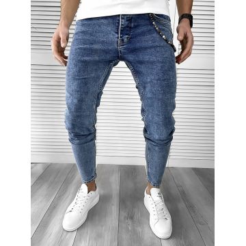 Blugi barbati conici albastri 1685 H8-6