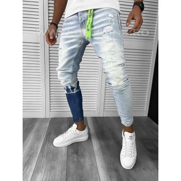 Blugi barbati conici albastri 265 G3-1