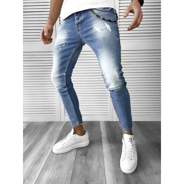 Blugi barbati conici albastri 279 G3-2