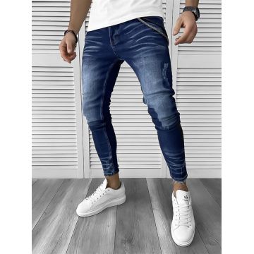 Blugi barbati conici albastri 367 G2