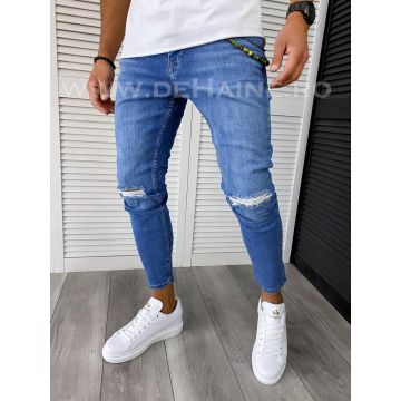 Blugi barbati conici albastri B3097 O2-2.3