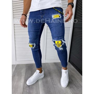 Blugi barbati conici albastri B6251 O3-1.1