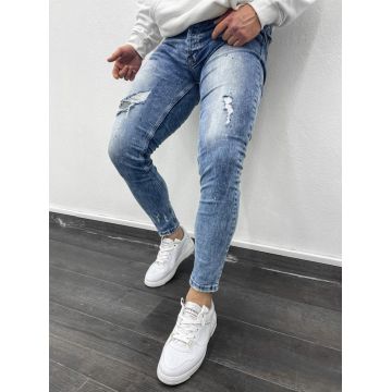 Blugi barbati conici albastri B9776 B15-5