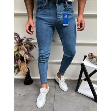Blugi barbati conici albastri B9974  G1-3.3