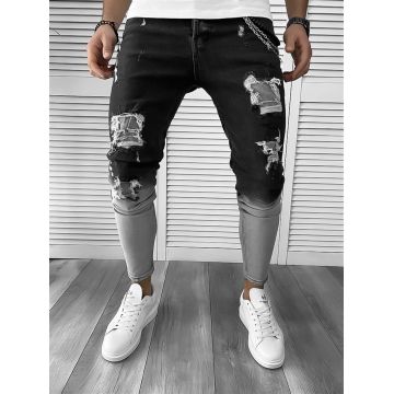 Blugi barbati conici negri 373 P18-4.2