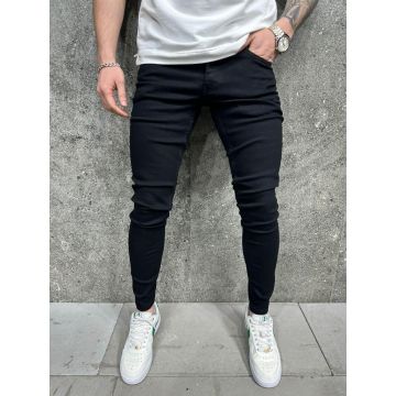 Blugi de bărbați, Slim Fit, elastici si conici, negri BG925
