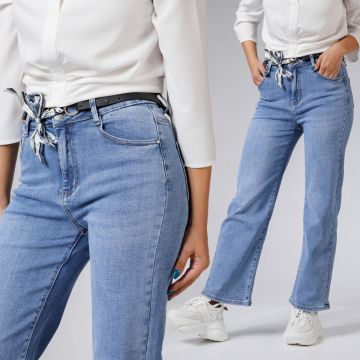 Blugi Evazati Dama Willow Albastri #A580