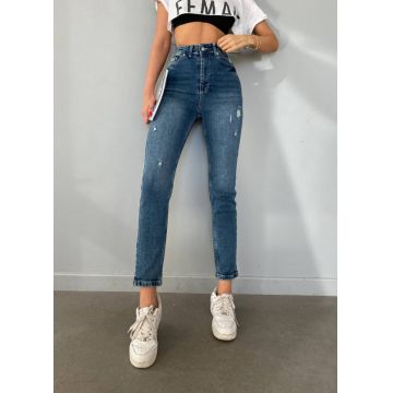 Blugi mom fit elastici