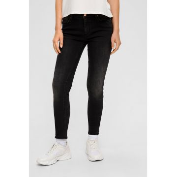 Blugi skinny cu talie medie