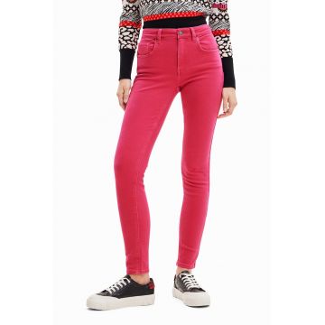 Blugi skinny cu talie medie