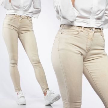 Blugi Skinny Dama cu Pushup Athena Bej #A429 Blugi Skinny Dama cu Pushup Athena Bej #A429