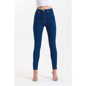 Blugi skinny Zayan, tip colant, cu extra elastan si talie inalta