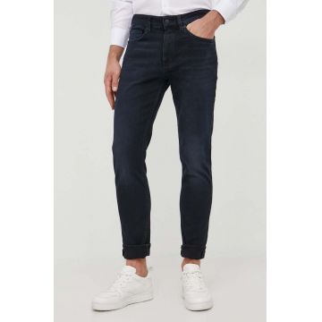 BOSS jeansi Delano barbati, culoarea albastru marin