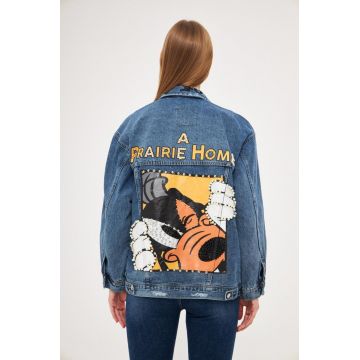 Geaca Denim Dama Alfa Albastra #A492