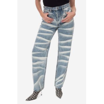 KSUBI jeans Brooklyn Jean Strokes femei high waist WPS23DJ010-DENIM