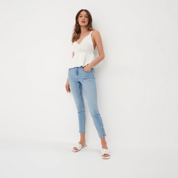 Mohito - Blugi skinny cu nasturi decorativi - Albastru