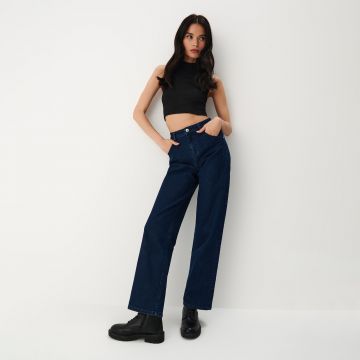 Mohito - Blugi wide leg - Albastru