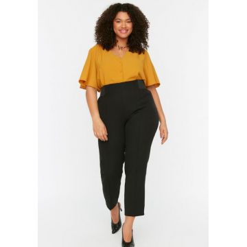 Pantaloni dama plus size Anjelica negri