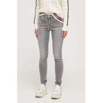 Tommy Jeans jeansi femei, culoarea gri