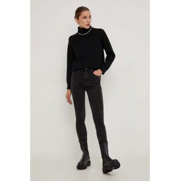 Answear Lab jeansi Push Up femei, culoarea negru