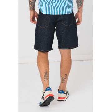 Bermude din denim cu talie medie