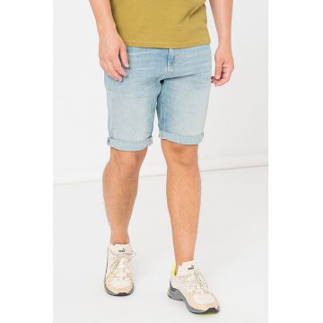 Bermude regular fit de denim cu croiala slim Josh