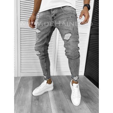 Blugi barbati conici gri B9401 O3-1.2