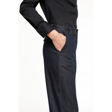 Blugi crop cu croiala dreapta
