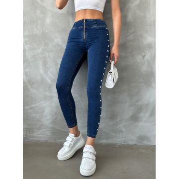 Blugi dama skinny cu tinte
