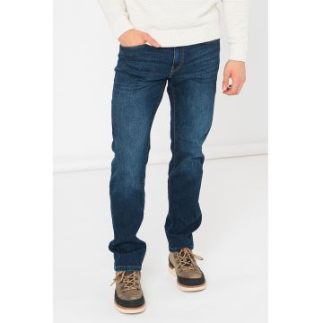 Blugi regular fit cu model cu 5 buzunare