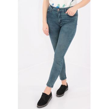 Jeans skinny fit decolorat