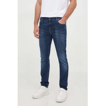 Karl Lagerfeld jeansi barbati, culoarea albastru marin