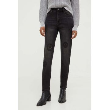 Answear Lab jeansi femei, culoarea negru