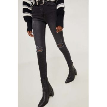 Answear Lab jeansi femei, culoarea negru
