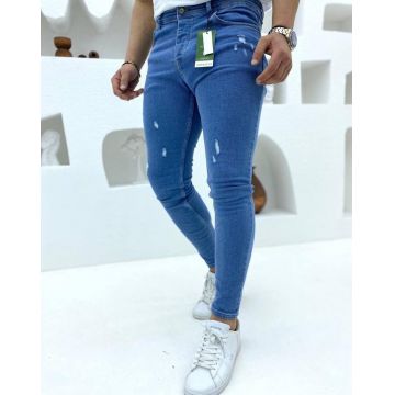 Blugi barbati conici albastri 12306