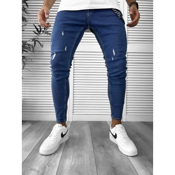 Blugi barbati conici albastri 12350 O3-1.3