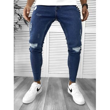Blugi barbati conici albastri 309 G4-4