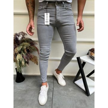 Blugi barbati conici gri 12295 O3-6.3