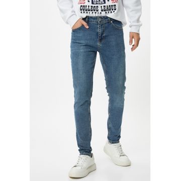 Blugi skinny cu 5 buznare