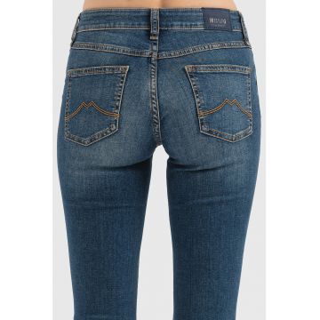 Blugi skinny cu aspect decolorat Caro